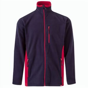 VL GERAS. Zweifarbige Fleecejacke (220g/m²) aus Polyester (100%)