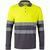 VL PLUTO. Zweifarbiges Piqué-Poloshirt (150g/m²) mit langen Ärmeln, aus Baumwolle (55%) und Polyester (45%) (Bild 1)