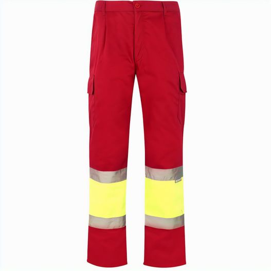 VL ATHENA. Zweifarbige Hose aus Twill (210 g/m²), gefüttert, mit mehreren Taschen, aus Baumwolle (20%) und Polyester (80%) (Bild 1)