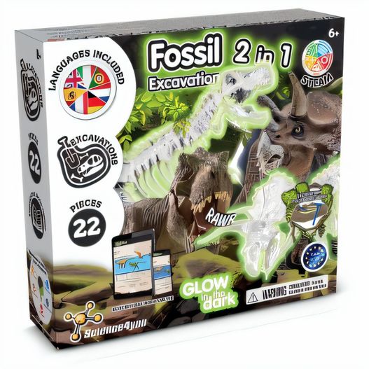 Produktabbildung 2 in 1 Fossil Excavation Kit IV. Lernspiel lieferung inklusive einer non-woven tasche (80 g/m²) 2 in 1 Fossil Excavation Kit IV. Lernspiel lieferung inklusive einer non-woven tasche (80 g/m²) (Bild 1)