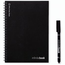 Produktabbildung INFINITEBOOK PLAIN A5. "Infinitebook" mit flexiblem Einband und 15 unlinierten Whiteboard Seiten INFINITEBOOK PLAIN A5. "Infinitebook" mit flexiblem Einband und 15 unlinierten Whiteboard Seiten