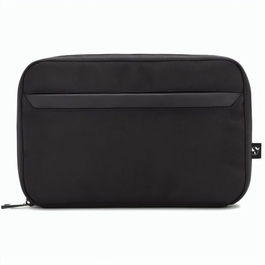 YANGON. Tasche, die geräumig ist und Organisation für technisches Zubehör bietet, aus Twill mit wasserabweisender Beschichtung und recyceltem 600D-Polyester (Bild 1)