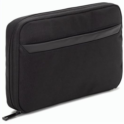 YANGON. Tasche, die geräumig ist und Organisation für technisches Zubehör bietet, aus Twill mit wasserabweisender Beschichtung und recyceltem 600D-Polyester (Bild 1)