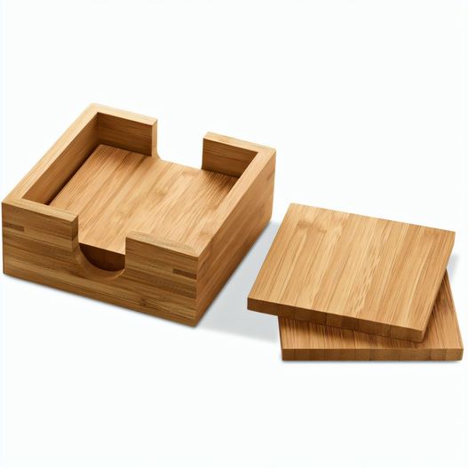 GAUTHIER. Glasuntersetzer aus Bambus (Bild 1)