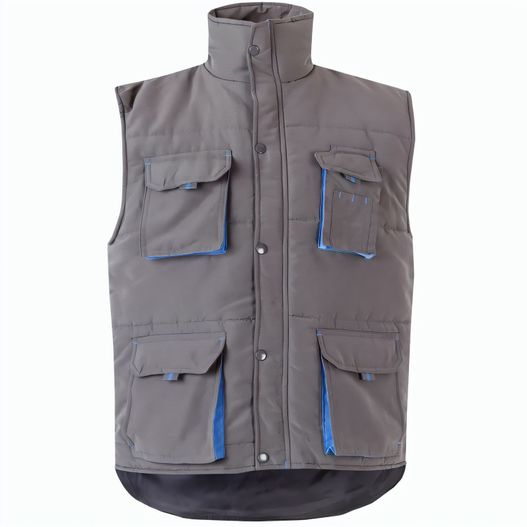 Produktabbildung VL NERGAL. Steppweste, zweifarbig, mit mehreren Taschen (120g/m²), aus Polyester (100%) VL NERGAL. Steppweste, zweifarbig, mit mehreren Taschen (120g/m²), aus Polyester (100%) (Bild 1)