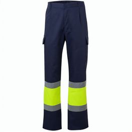 VL ARTEMIS. Zweifarbige Hose aus Twill (190g/m²), Baumwolle (20%) und Polyester (80%)
