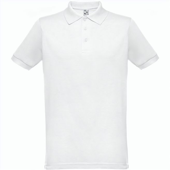 THC BERLIN WH. Kurzärmeliges Herren-Poloshirt. Farbe Weiß