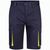 VL HEMERA. Zweifarbige Stretch-Bermudashorts mit mehreren Taschen (240 g/m²) aus Baumwolle (46 %), EME (38 %) und Polyester (16 %) (Bild 1)