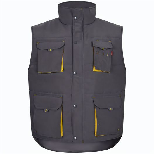 Produktabbildung VL NERGAL. Steppweste, zweifarbig, mit mehreren Taschen (120g/m²), aus Polyester (100%) VL NERGAL. Steppweste, zweifarbig, mit mehreren Taschen (120g/m²), aus Polyester (100%) (Bild 1)