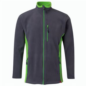 VL GERAS. Zweifarbige Fleecejacke (220g/m²) aus Polyester (100%)