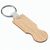 SHOPZ. Schlüsselanhänger aus Bambus mit münzförmigem Ende (Bild 1)