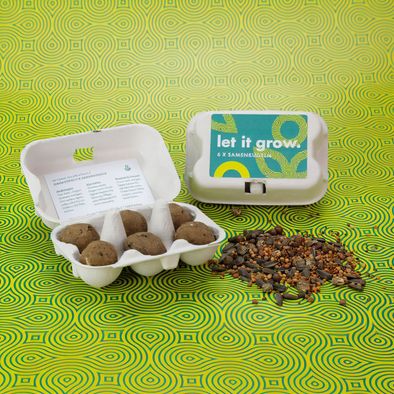 Produktabbildung 6er Pack Samenkugel im Mini-Eierkarton 6er Pack Samenkugel im Mini-Eierkarton