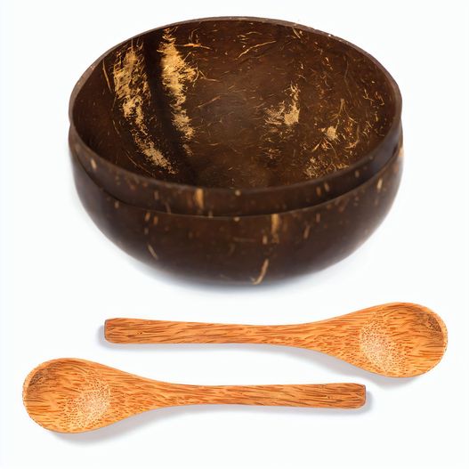 Kokosnuss-Schalen-Set – Cocoa (Bild 1)