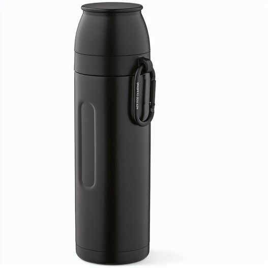 Loire Thermos aus recy.Edelstahl, 810 ml. Mit 2 Bechern und Karabiner (Bild 1)