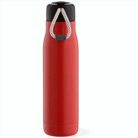 Produktabbildung Lena Trinkflasche recy.Edelstahl, 570 ml. Mit Tragegriff aus rPET Lena Trinkflasche recy.Edelstahl, 570 ml. Mit Tragegriff aus rPET (Bild 1)