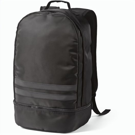 Produktabbildung Buenos Aires 25L Rucksack aus rPET. Reflektierende Frontstreifen Buenos Aires 25L Rucksack aus rPET. Reflektierende Frontstreifen (Bild 1)