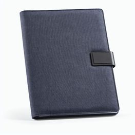 Tolstoy A4-Mappe rPET. Notizblock mit 64-seitigem FSC.Verschluss aus rPU