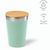 Don Reisebecher recy.Edelstahl mit Bambusdeckel, 400 ml. Doppelwandig (Bild 4)
