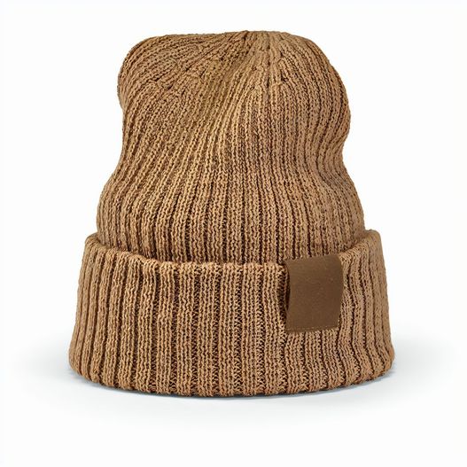 Produktabbildung Cobain Mütze aus rPET und Wolle. Mit personalisierbarem Aufnäher Cobain Mütze aus rPET und Wolle. Mit personalisierbarem Aufnäher (Bild 1)