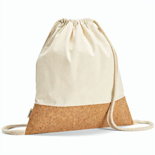 Produktabbildung Orizaba Kordelzugbeutel aus recycelter Baumwolle (180 g/m²) und Kork Orizaba Kordelzugbeutel aus recycelter Baumwolle (180 g/m²) und Kork (Bild 1)