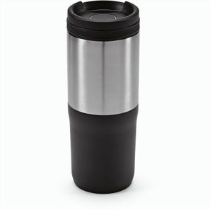 Orange Reisebecher recy.Edelstahl, 600 ml. Dreifachwandig