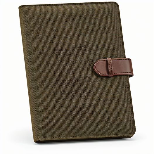 Eliot A5-Mappe aus recyc.Baumwolle. Notizblock mit 64-seitigem FSC (Bild 1)