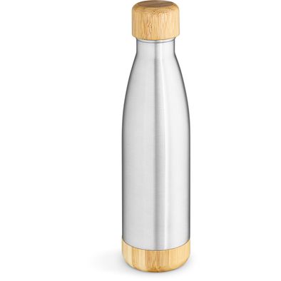 Produktabbildung Rio Grande Trinkflasche recy.Edelstahl und Bambus, 530 ml. Doppelwandig Rio Grande Trinkflasche recy.Edelstahl und Bambus, 530 ml. Doppelwandig