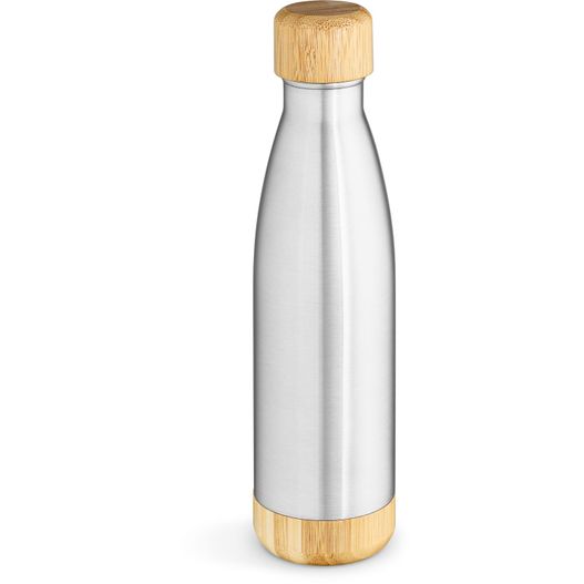 Rio Grande Trinkflasche recy.Edelstahl und Bambus, 530 ml. Doppelwandig (Bild 1)