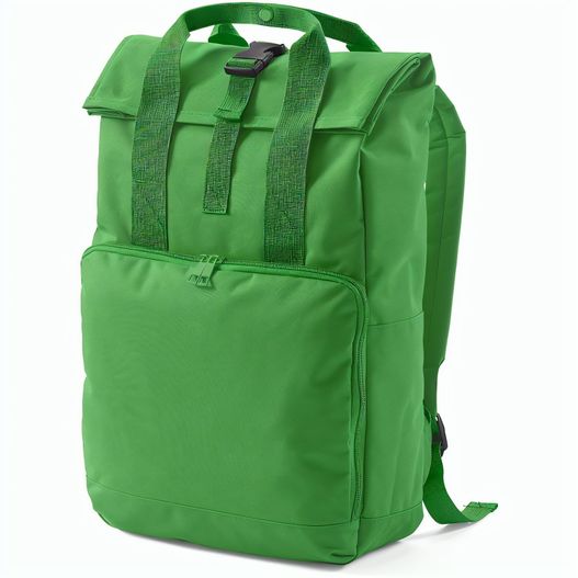 Produktabbildung Warsaw 20L Rucksack aus rPET.Roll-Top- und Schnallenverschluss Warsaw 20L Rucksack aus rPET.Roll-Top- und Schnallenverschluss (Bild 1)