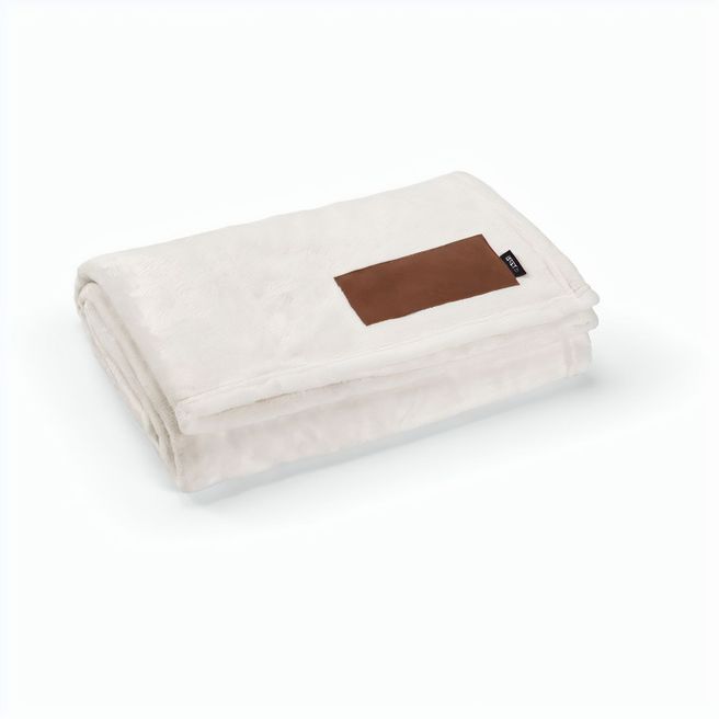 Van-Eyck Decke aus rPET (240 g/m²). Mit personalisierbarem Aufnäher