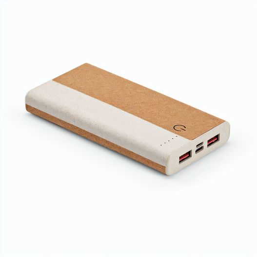 Produktabbildung Archimedes Powerbank Batterie Kork 10 000 mAh Archimedes Powerbank Batterie Kork 10 000 mAh (Bild 1)