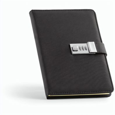 Melville A5 Notizbuch rPET. Metallverschluss. 192 Seiten 70 gsm FSC-Papier