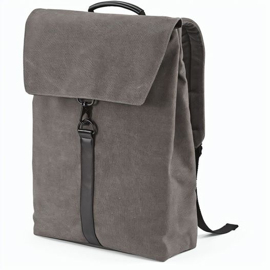 Prague 25L Rucksack, recy.Baumwolle. Hakenverschluss. Laptops bis 17" (Bild 1)