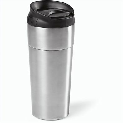 Columbia Reisebecher recy.Edelstahl, 510ml. Doppelwandig mit Schiebedeckel