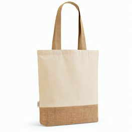 Puncak Einkaufstasche recy.Baumwolle (180 g/m²) und Jute (275 g/m²)