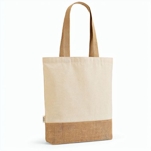 Produktabbildung Puncak Einkaufstasche recy.Baumwolle (180 g/m²) und Jute (275 g/m²) Puncak Einkaufstasche recy.Baumwolle (180 g/m²) und Jute (275 g/m²) (Bild 1)