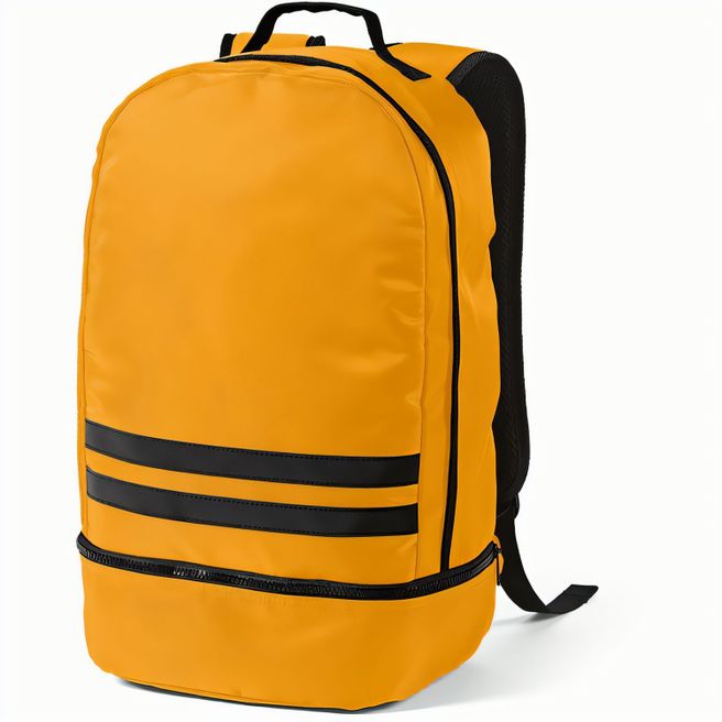 Produktabbildung Buenos Aires 25L Rucksack aus rPET. Reflektierende Frontstreifen Buenos Aires 25L Rucksack aus rPET. Reflektierende Frontstreifen