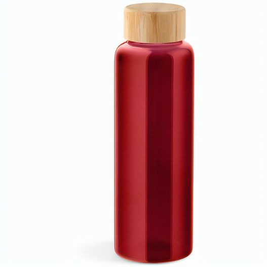 Produktabbildung Indus Trinkflasche aus Borosilikatglas mit Bambusdeckel, 510 ml Indus Trinkflasche aus Borosilikatglas mit Bambusdeckel, 510 ml (Bild 1)
