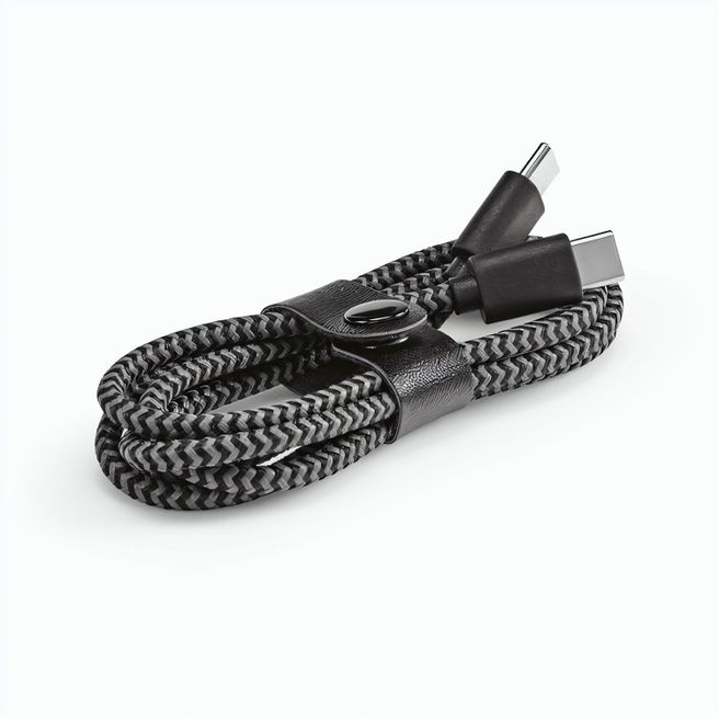 Koch Kabel aus rPET. 1 m. USB-C auf USB-C. Schnellladefunktion