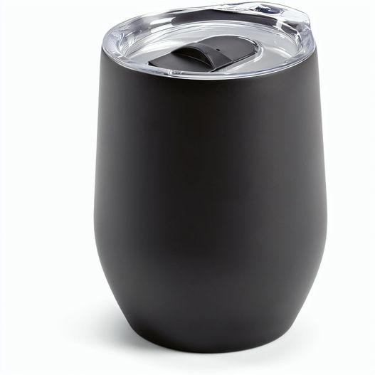 Tigris Reisebecher recy.Edelstahl, 320 ml. Doppelwandig mit Deckel (Bild 1)