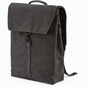 Prague 25L Rucksack, recy.Baumwolle. Hakenverschluss. Laptops bis 17"