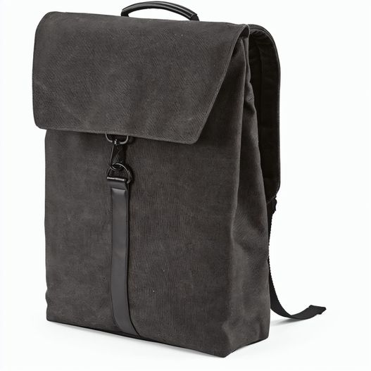 Prague 25L Rucksack, recy.Baumwolle. Hakenverschluss. Laptops bis 17" (Bild 1)