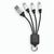 Sagan 4-in-1 Kabel aus rTPR. Mit hinterleuchtetem Logo und Aufhängeöse (Bild 1)