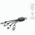 Sagan 4-in-1 Kabel aus rTPR. Mit hinterleuchtetem Logo und Aufhängeöse (Bild 4)