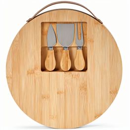 Produktabbildung Duchamp Schneidebrett aus Bambus mit Käsebesteck Duchamp Schneidebrett aus Bambus mit Käsebesteck