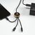 Asimov 5-in-1 Kabel aus Bambus und rPET. Mit hinterleuchtetem Logo (Bild 2)