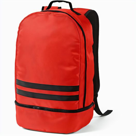 Produktabbildung Buenos Aires 25L Rucksack aus rPET. Reflektierende Frontstreifen Buenos Aires 25L Rucksack aus rPET. Reflektierende Frontstreifen (Bild 1)
