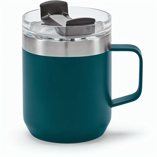 Shinano Tasse recy.Edelstahl, 440 ml. Doppelwandig mit drehbarem Deckel (Bild 1)