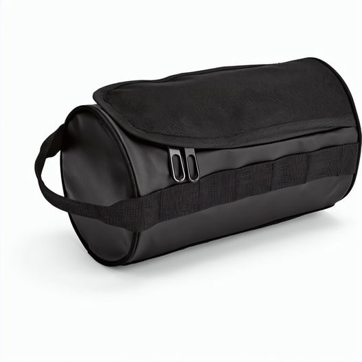 Produktabbildung Riga 5,7L Kulturtasche aus rPET. Zylindrische Form mit Tragegriff Riga 5,7L Kulturtasche aus rPET. Zylindrische Form mit Tragegriff (Bild 1)