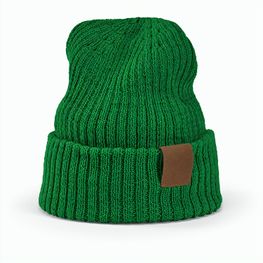 Cobain Mütze aus rPET und Wolle. Mit personalisierbarem Aufnäher